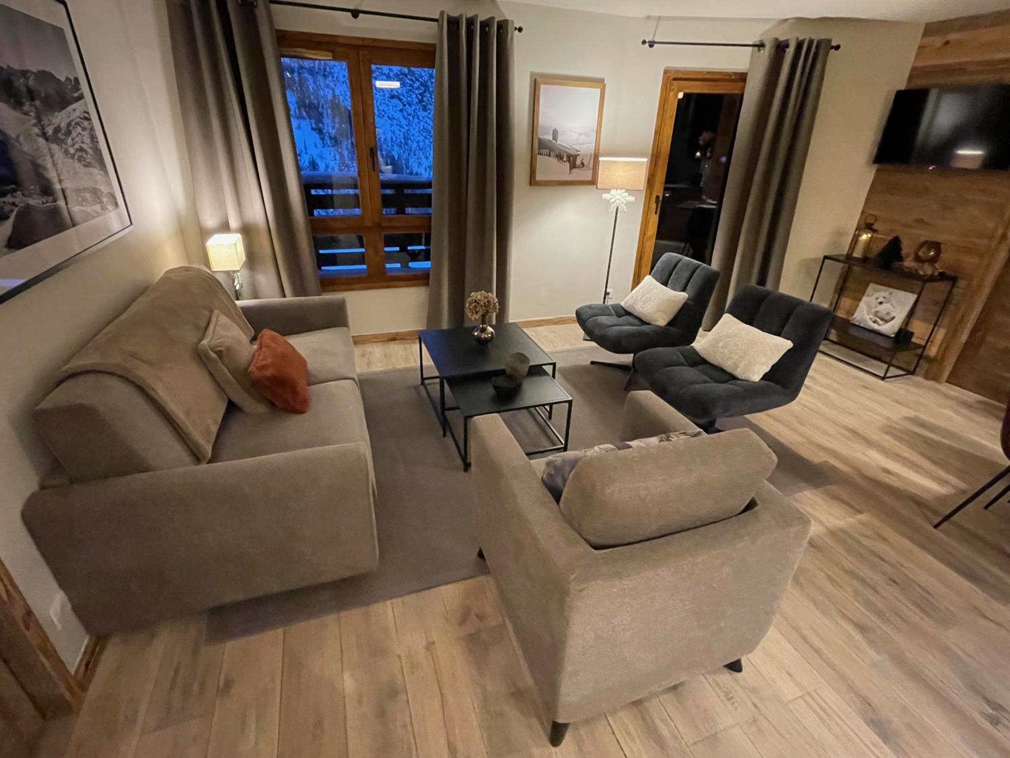 Spacious Ski-In Ski-Out Apartment 4-6 Pax, 161 Sources De Marie Arc 1950 Les Arcs  エクステリア 写真