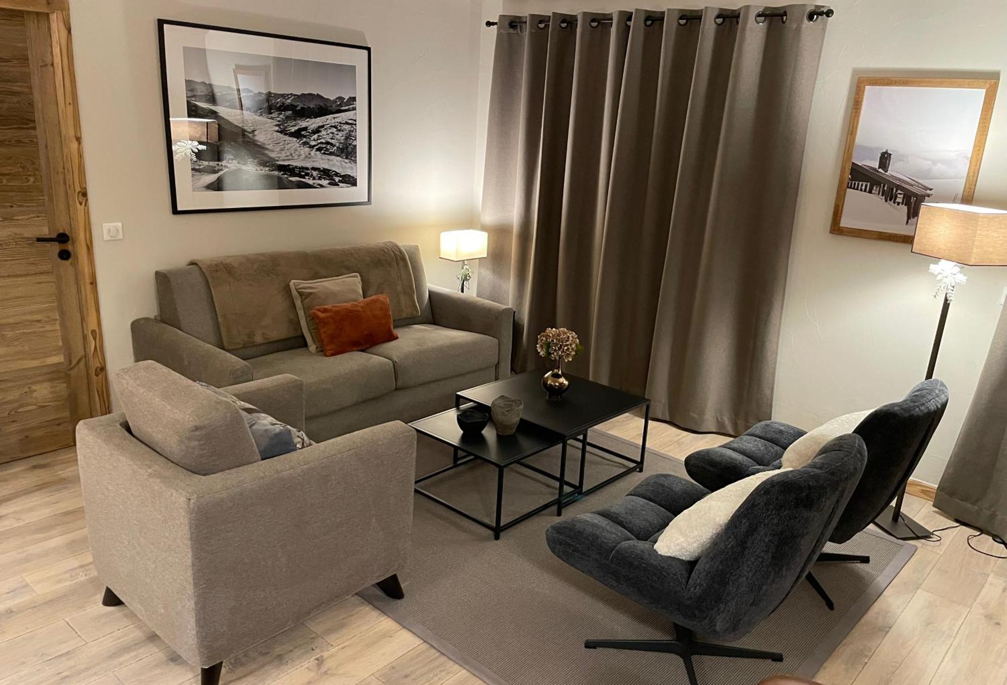 Spacious Ski-In Ski-Out Apartment 4-6 Pax, 161 Sources De Marie Arc 1950 Les Arcs  エクステリア 写真