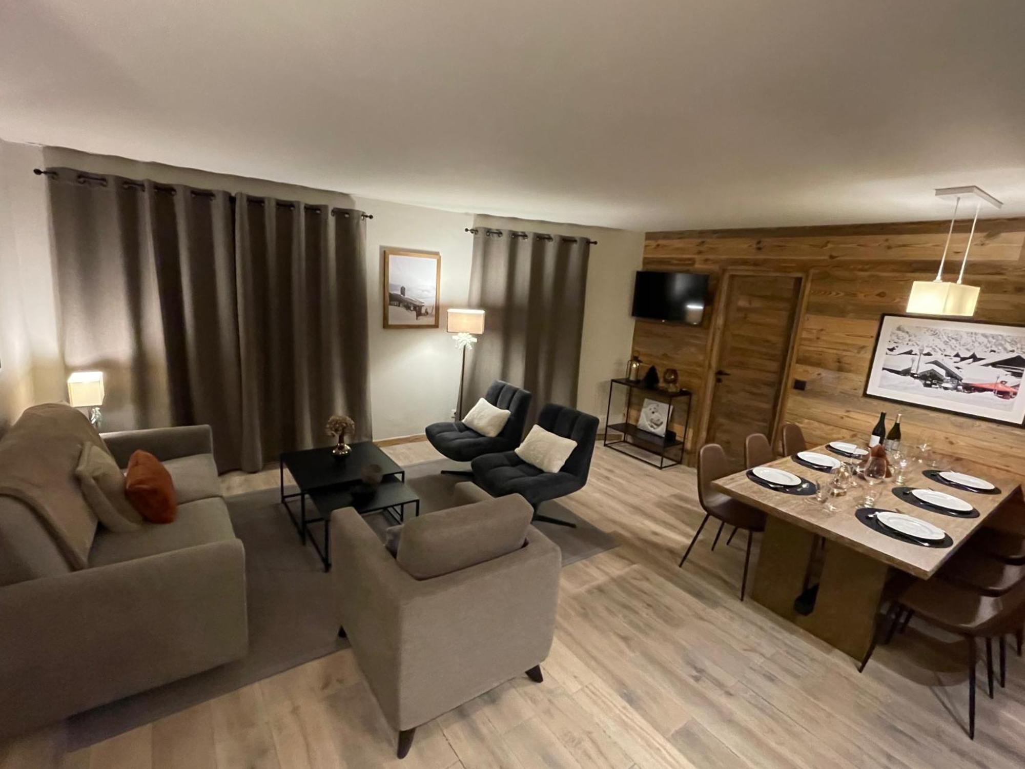 Spacious Ski-In Ski-Out Apartment 4-6 Pax, 161 Sources De Marie Arc 1950 Les Arcs  エクステリア 写真